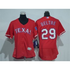 MLB Texas Rangers 29 Adrian Beltre Red 2016 Flexbase Majestic Baseball Women Jersey