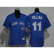 MLB Toronto Blue Jays 11 Kevin Pillar Royal Blue 2016 Flexbase Stitched Baseball Women Jersey
