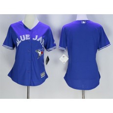 MLB Toronto Blue Jays Blank Blue Alternate Stitched Baseball Women Jersey