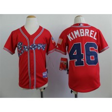 MLB Atlanta Braves 46 Craig Kimbrel 2014 Red Youth Jersey