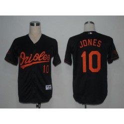 MLB Baltimore Orioles 10 Adam Jones Black Youth Jersey