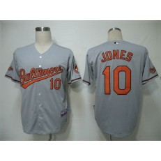 MLB Baltimore Orioles 10 Adam Jones Grey Youth Jersey