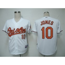 MLB Baltimore Orioles 10 Adam Jones White 2011 Cool Base Youth Jersey