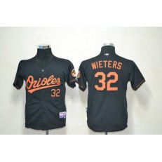 MLB Baltimore Orioles 32 Matt Wieters Black Cool Base Youth Jersey