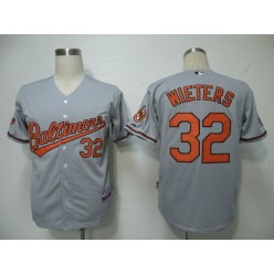 MLB Baltimore Orioles 32 Matt Wieters Grey Youth Jersey
