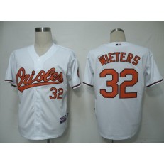MLB Baltimore Orioles 32 Matt Wieters White Youth Jersey