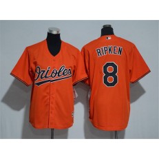 MLB Baltimore Orioles 8 Cal Ripken Orange Cool Base Stitched Youth Jersey
