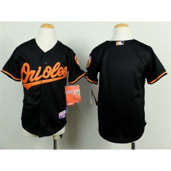 MLB Baltimore Orioles Blank Black Cool Base Baseball Youth Jersey