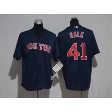 MLB Boston Red Sox 41 Chris Sale Navy Blue Stitched Majestic Cool Base Youth Jersey