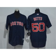 MLB Boston Red Sox 50 Mookie Betts Navy Blue Stitched Majestic Cool Base Youth Jersey
