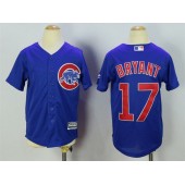 MLB Chicago Cubs 17 Kris Bryant Alternate Blue 2015 Cool Base Youth Jersey