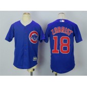MLB Chicago Cubs 18 Ben Zobrist Alternate Blue 2015 Cool Base Youth Jersey