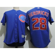 MLB Chicago Cubs 28 Kyle Hendricks Alternate Blue 2015 Cool Base Youth Jersey