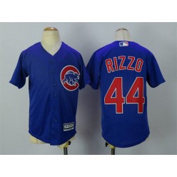 MLB Chicago Cubs 44 Anthony Rizzo Alternate Blue 2015 Cool Base Youth Jersey