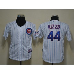 MLB Chicago Cubs 44 Anthony Rizzo White Cool Base Youth Jersey