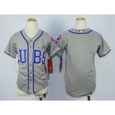 MLB Chicago Cubs Blank 2014 Gray Youth Jersey