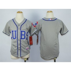 MLB Chicago Cubs Blank 2014 Gray Youth Jersey