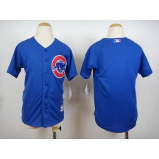 MLB Chicago Cubs Blank Alternate Blue 2015 Cool Base Youth Jersey