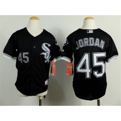 MLB Chicago White Sox 45 Michael Jordan Black Youth Jersey
