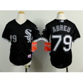MLB Chicago White Sox 79 Jose Abreu Black Youth Jersey