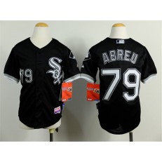 MLB Chicago White Sox 79 Jose Abreu Black Youth Jersey