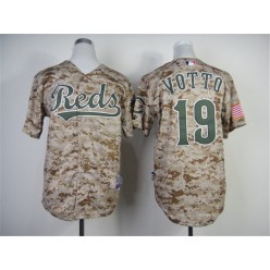 MLB Cincinnati Reds 19 Joey Votto 2014 Camo Youth Jersey