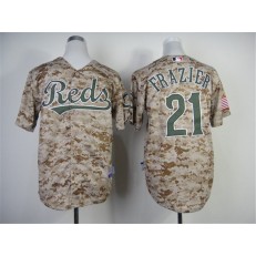MLB Cincinnati Reds 21 Todd Frazier 2014 Camo Youth Jersey