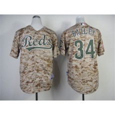 MLB Cincinnati Reds 34 Homer Bailey 2014 Camo Youth Jersey