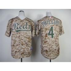 MLB Cincinnati Reds 4 Brandon Phillips 2014 Camo Youth Jersey