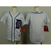 MLB Detroit Tigers Blank White Youth Jersey