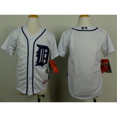 MLB Detroit Tigers Blank White Youth Jersey