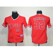 MLB Los Angeles Angels 32 Hamilton Red Youth Jersey
