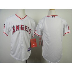 MLB Los Angeles Angels Blank White Youth Jersey