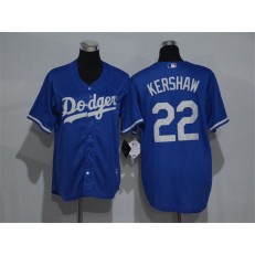 MLB Los Angeles Dodgers 22 Clayton Kershaw Blue Cool Base Stitched Youth Jersey