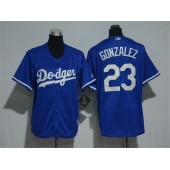 MLB Los Angeles Dodgers 23 Adrian Gonzalez Blue Cool Base Stitched Youth Jersey