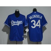 MLB Los Angeles Dodgers 34 Fernando Valenzuela Blue Cool Base Stitched Youth Jersey