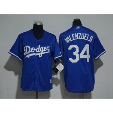 MLB Los Angeles Dodgers 34 Fernando Valenzuela Blue Cool Base Stitched Youth Jersey