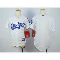 MLB Los Angeles Dodgers Blank White Youth Jersey