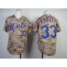 MLB New York Mets 33 Matt Harvey 2014 Camo Youth Jersey