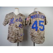 MLB New York Mets 45 Zack Wheeler 2014 Camo Youth Jersey
