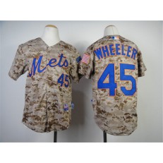 MLB New York Mets 45 Zack Wheeler 2014 Camo Youth Jersey