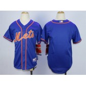 MLB New York Mets Blank Blue Youth Jersey