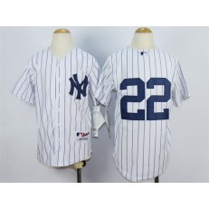 MLB New York Yankees 22 Jacoby Ellsbury White Youth Jersey