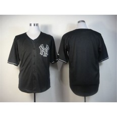 MLB New York Yankees Blank Black Youth Jersey