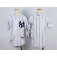 MLB New York Yankees Blank White Youth Jersey