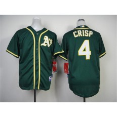 MLB Oakland Athletics 4 Coco Crisp 2014 Green Youth Jersey