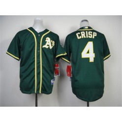 MLB Oakland Athletics 4 Coco Crisp 2014 Green Youth Jersey