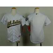 MLB Oakland Athletics Blank White Cool Base Baseball Youth Jersey
