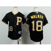 MLB Pittsburgh Pirates 18 Neil Walker Black Youth Jersey