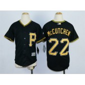 MLB Pittsburgh Pirates 22 Andrew McCutchen Alternate Black 2015 Cool Base Youth Jersey